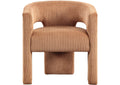 Chaise Design Arrondie Camel