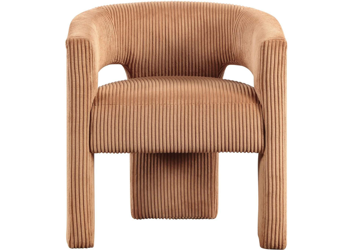 Chaise Design Arrondie Camel