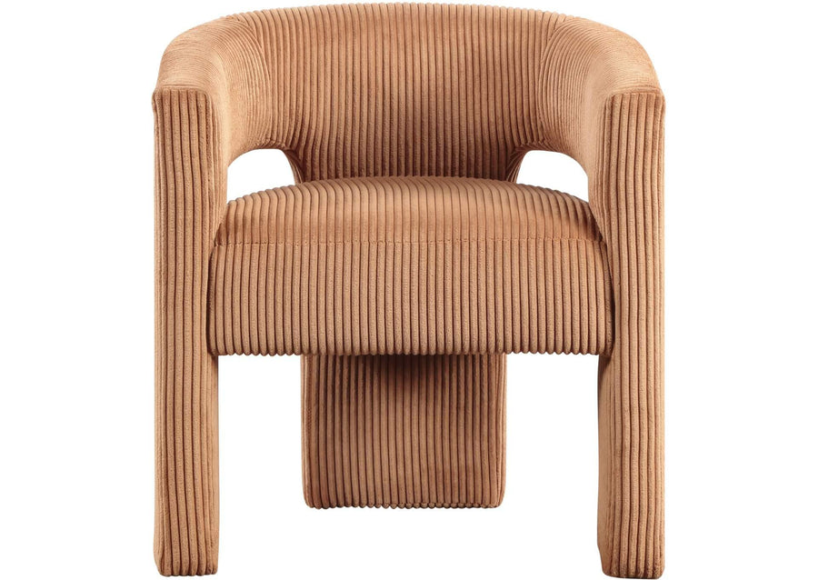 Chaise Design Arrondie Camel