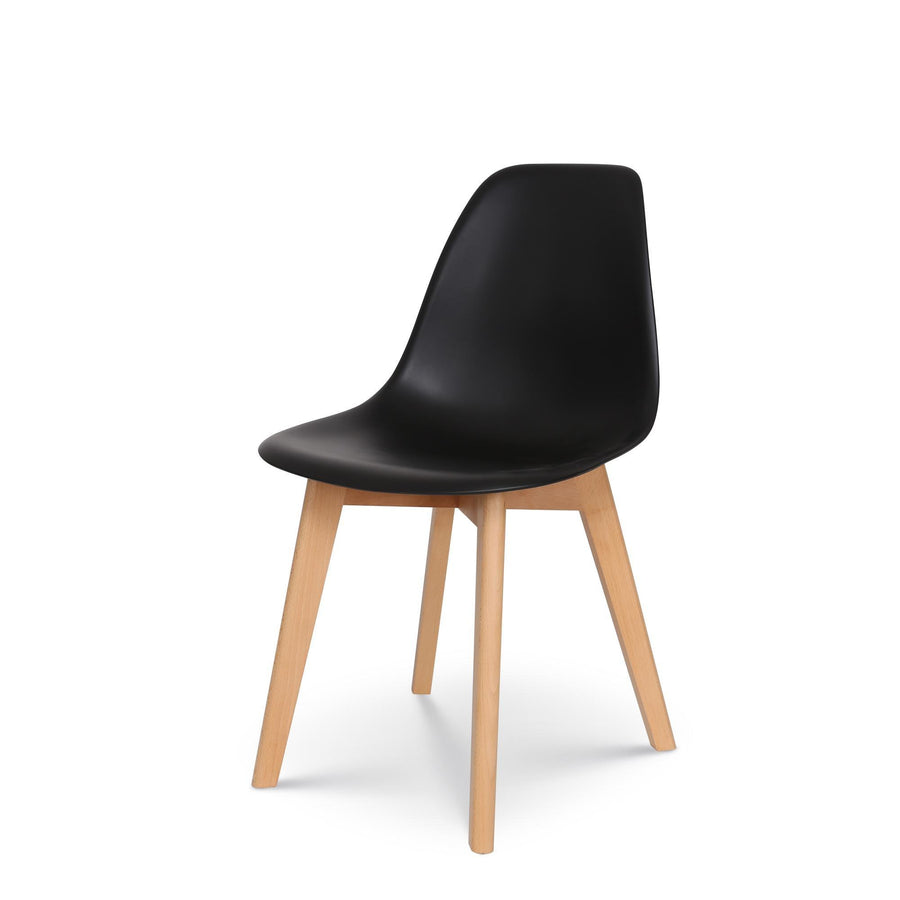 Chaise Scandinave Noir & Bois