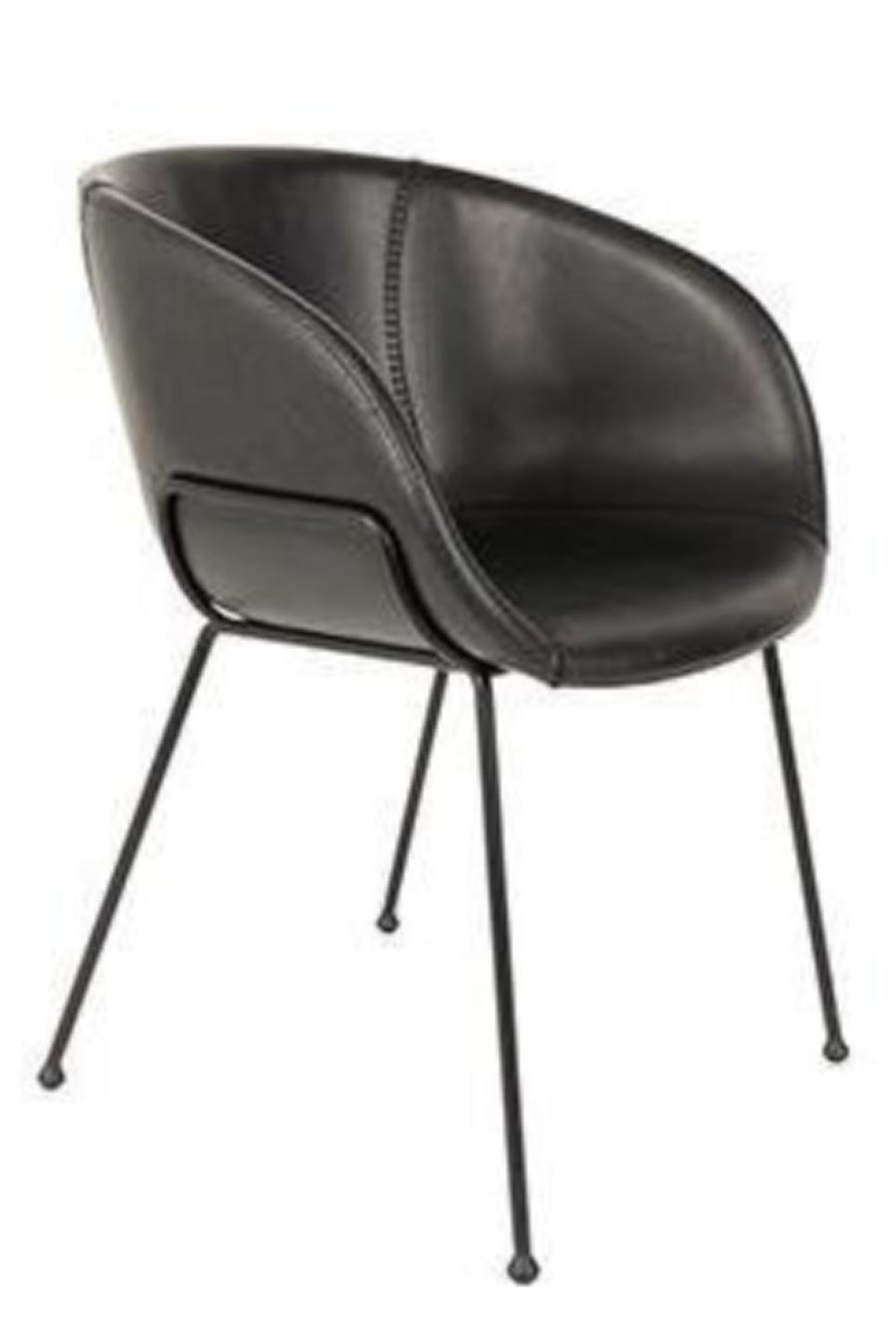 Chaise Sport Premium Cuir Noir
